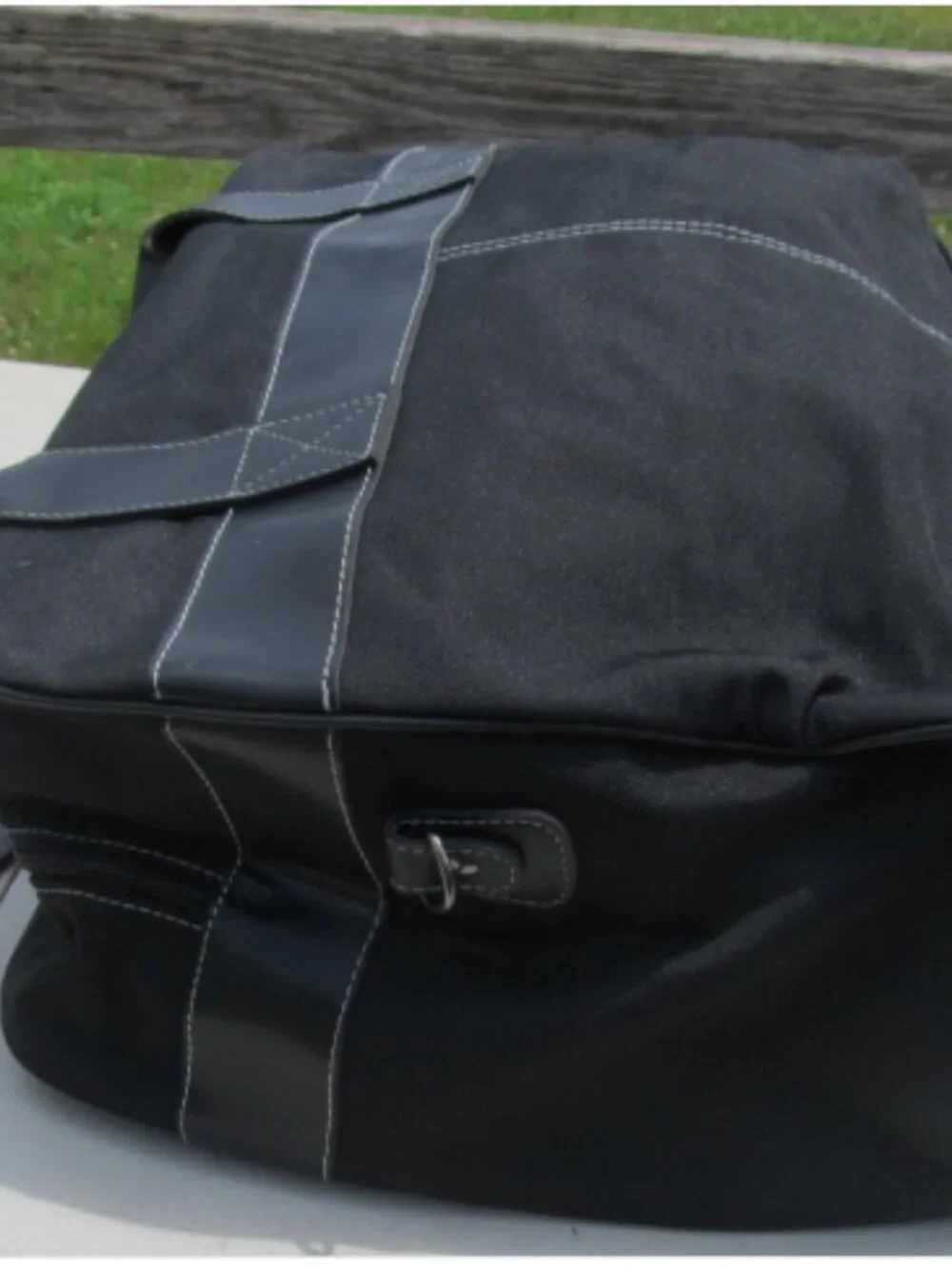 Givenchy Parfums Handbag Purse Luggage Large Black Duffle Weekender